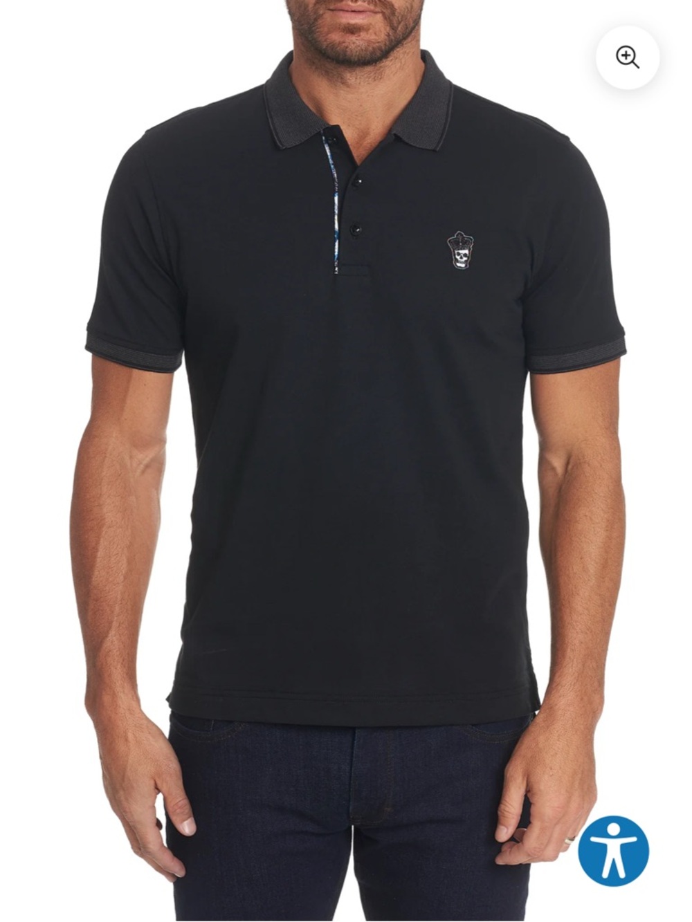 Robert Graham Polo Lucifer Classic-Fit Skull